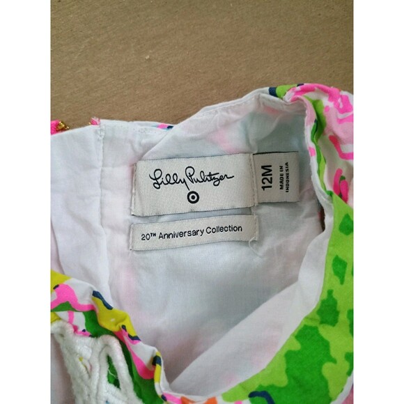Lilly Pulitzer x Target Nosey Posey Infant Shift Dress 12 Months Colorful - Picture 3 of 4